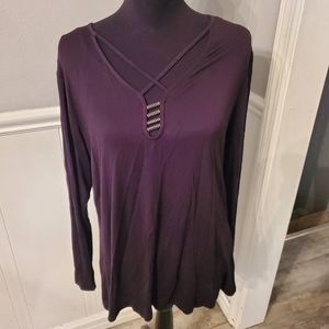 Rock & Republic Long Sleeve Black Shirt